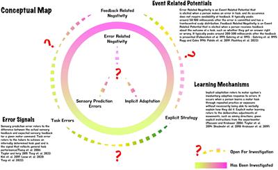 Bridging event-related potentials with behavioral studies in motor learning